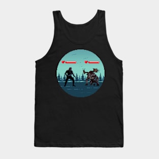 Fighting Monsters - Pixel Art Tank Top